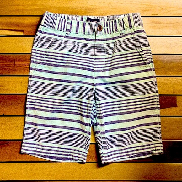 Children’s Place Boys Size 8 Striped Cotton Chino Shorts - Picture 1 of 10